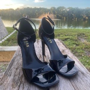 GUESS Black Patent Heels